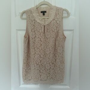 J. Crew Lace Sleeveless Blouse